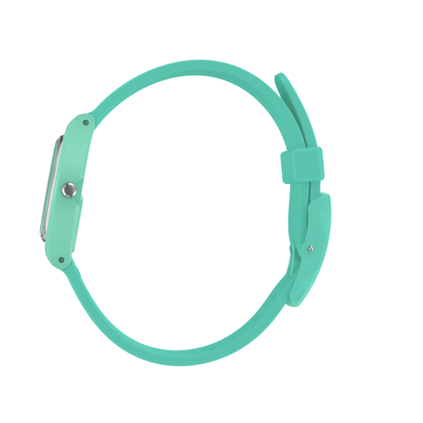 Reloj Swatch Back To Mint Leave de mujer correa de silicona - Vista lateral