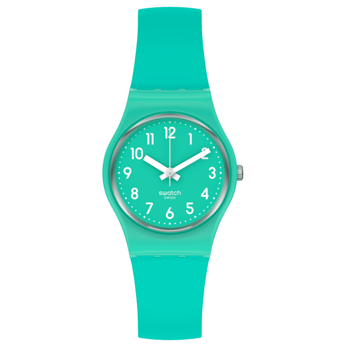 Reloj Swatch Back To Mint Leave de mujer correa de silicona - Reloj original en Guatemala