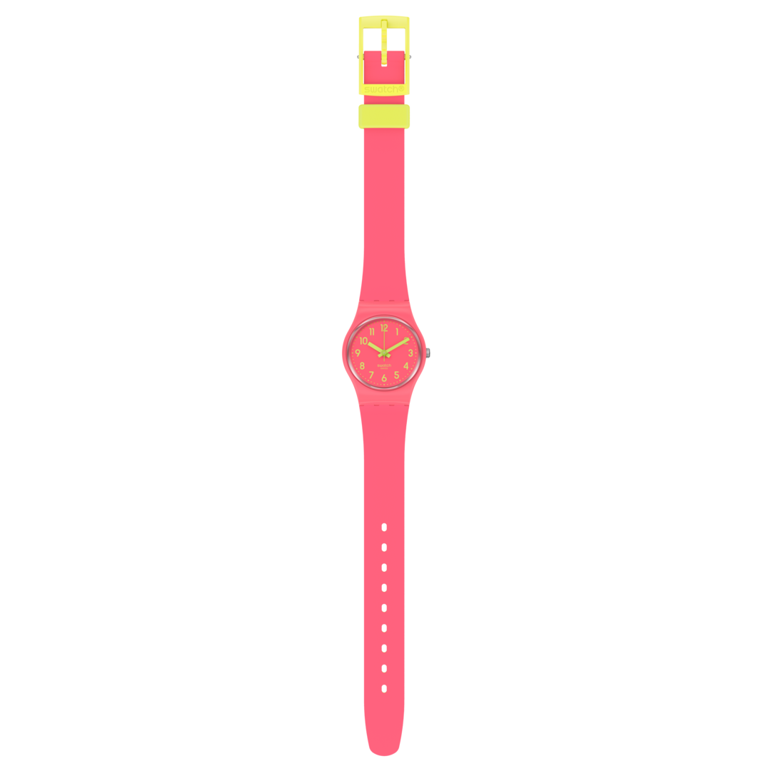 Reloj Swatch Back to Biko Roose de señorita correa de resina - Vista trasera
