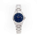 1215A Reloj Casio Mujer Correa de Acero Esfera Azul - Vista lateral
