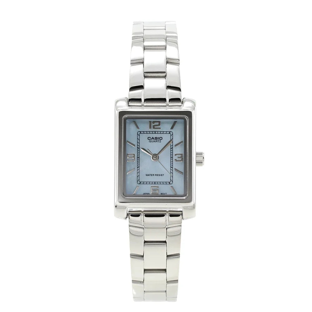 LTP-1234DS-2A Casio Vintage para dama pulsera de metal