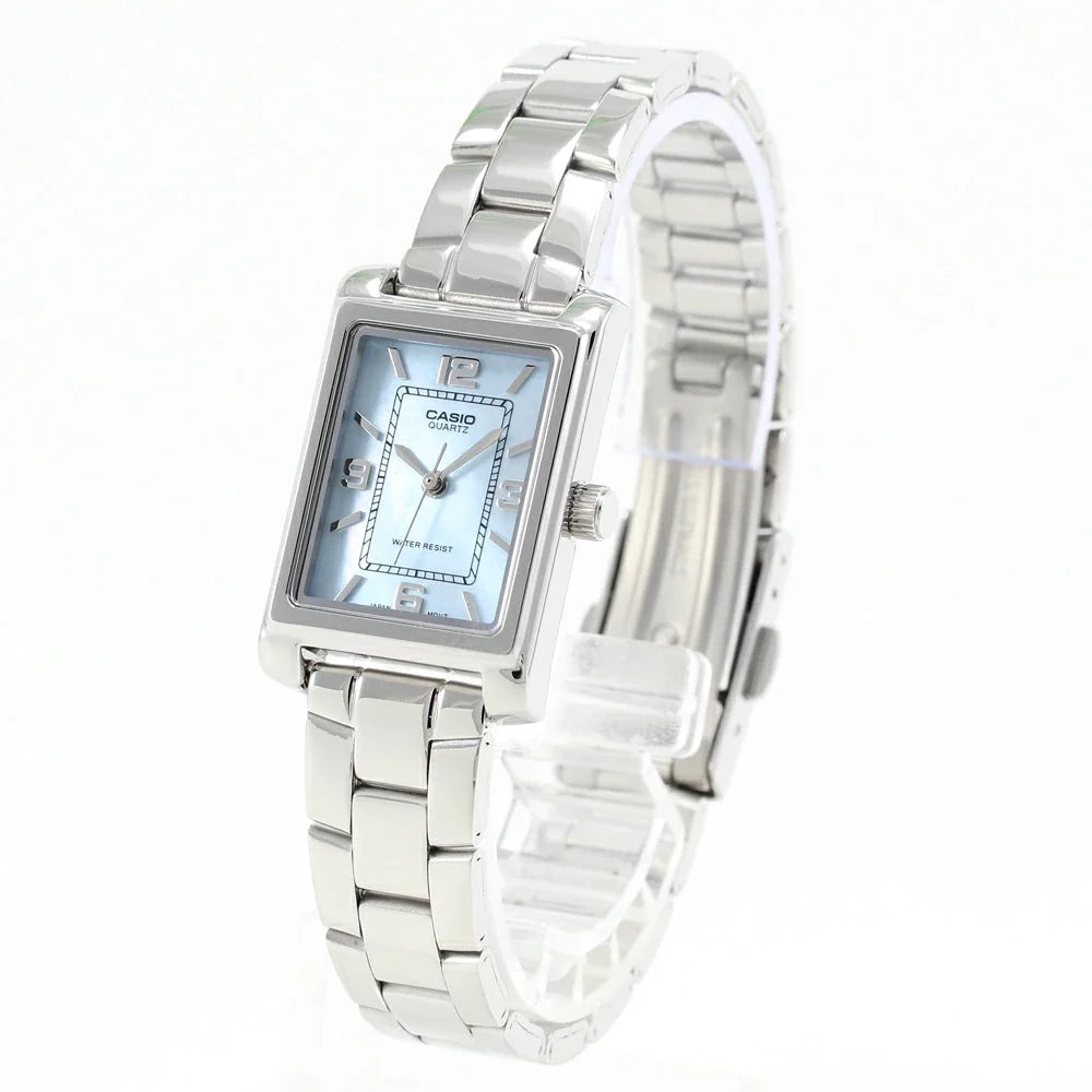 LTP-1234DS-2A Casio Vintage para dama pulsera de metal