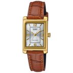 Reloj LTP-1234GLL-7A Casio de dama pulsera de piel — original con garantía, La Relojería GT