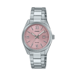 LTP-1302DD Reloj Casio Mujer Acero Inoxidable Esfera Rosa