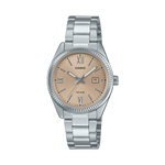 LTP-1302DD Reloj Casio Mujer Correa Acero Esfera Rosa Pálido