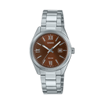 LTP-1302DD Reloj Casio Mujer Correa de Acero Esfera Marrón