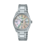 LTP-1302DS Reloj Casio Mujer Correa de Acero Esfera Nácar