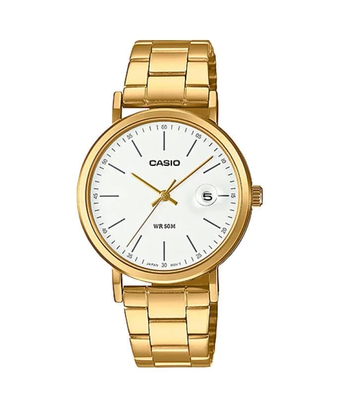 LTP-E175G Reloj Casio Mujer Correa de Acero Dorado