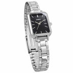 V009D Reloj Casio Vintage Mujer Acero Esfera Negra - Detalle de esfera