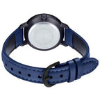 VT02BL Reloj Casio Mujer Correa de Cuero Azul - Detalle de esfera