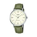 VT03L-3B Reloj Casio Vintage Mujer Correa Cuero Verde - Reloj original en Guatemala