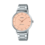 LTP-VT04D-4A Reloj Casio Mujer Correa de Acero Esfera Rosa