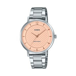 LTP-VT04D-4A Reloj Casio Mujer Correa de Acero Esfera Rosa