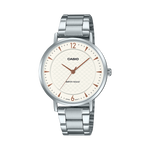 LTP-VT04D-7A Reloj Casio Mujer Acero Plateado Esfera Crema