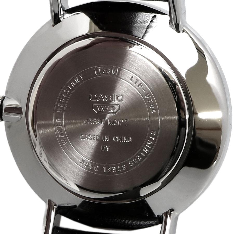 VT04L Reloj Casio Mujer Correa Piel Negra Esfera Crema - Vista 5