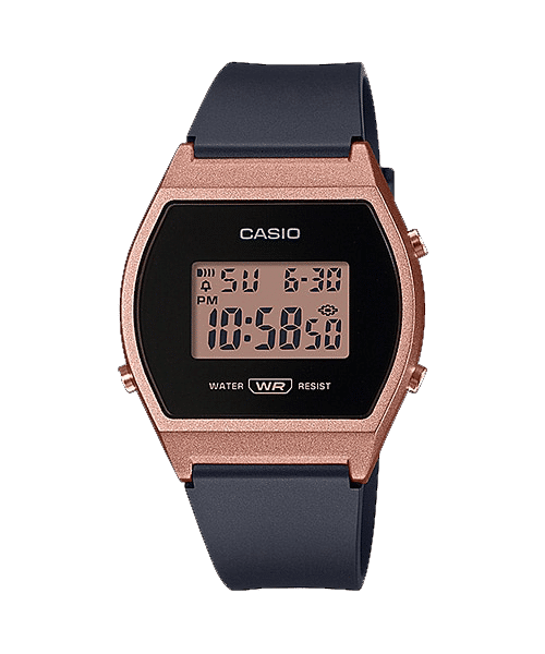 LW-204 Reloj Casio Mujer Resina Azul Caja Oro Rosa - Reloj original en Guatemala