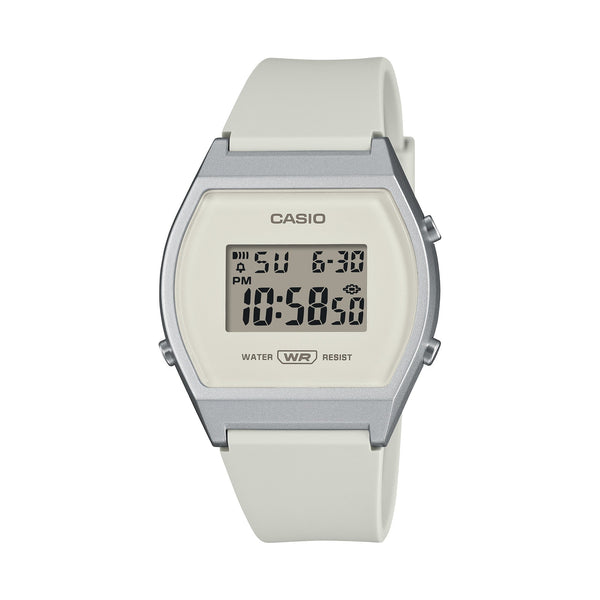 LW-204-7A Reloj Casio de mujer correa de resina - Resina Blanco