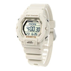 2200H Reloj Casio Step Tracker Unisex Resina Beige - Vista trasera