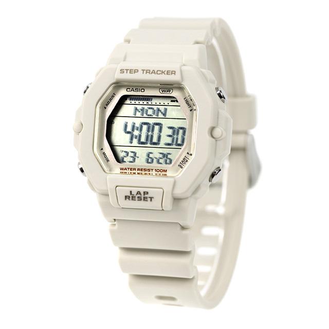 2200H Reloj Casio Step Tracker Unisex Resina Beige - Vista trasera