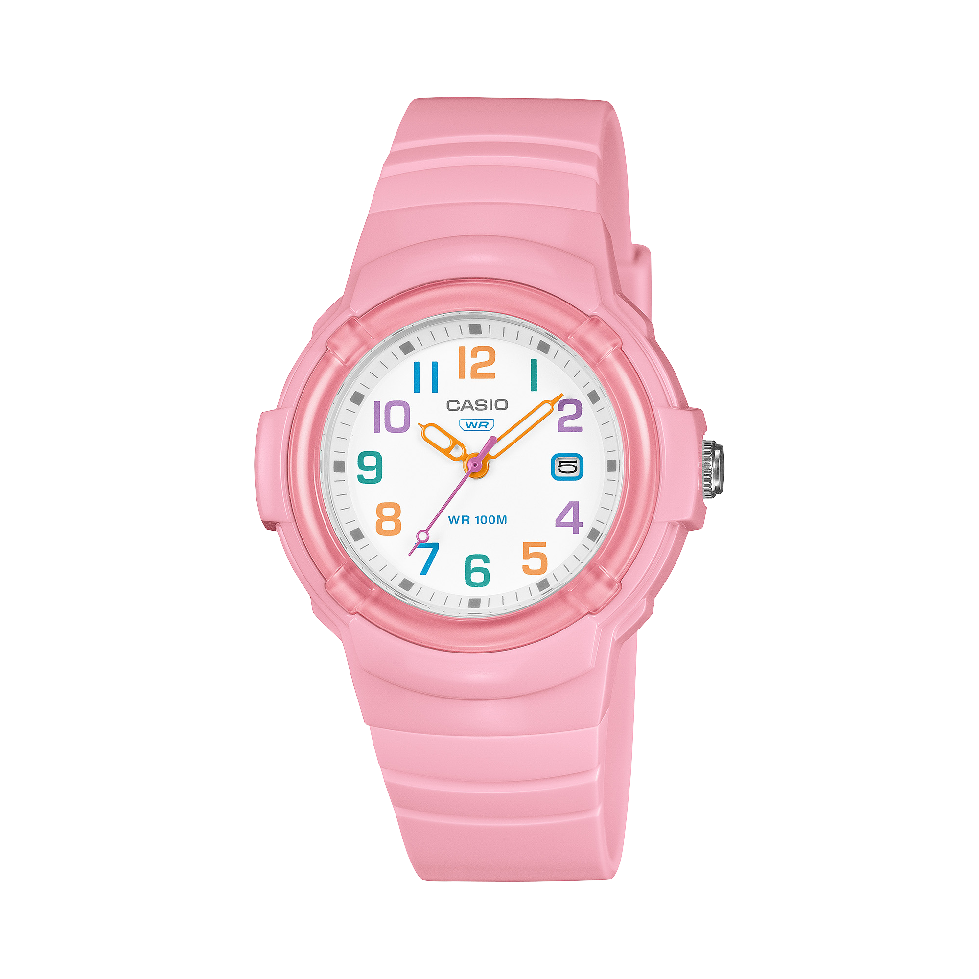 LX-800H-4AV Reloj Casio Mujer Resina Rosa - Reloj original en Guatemala