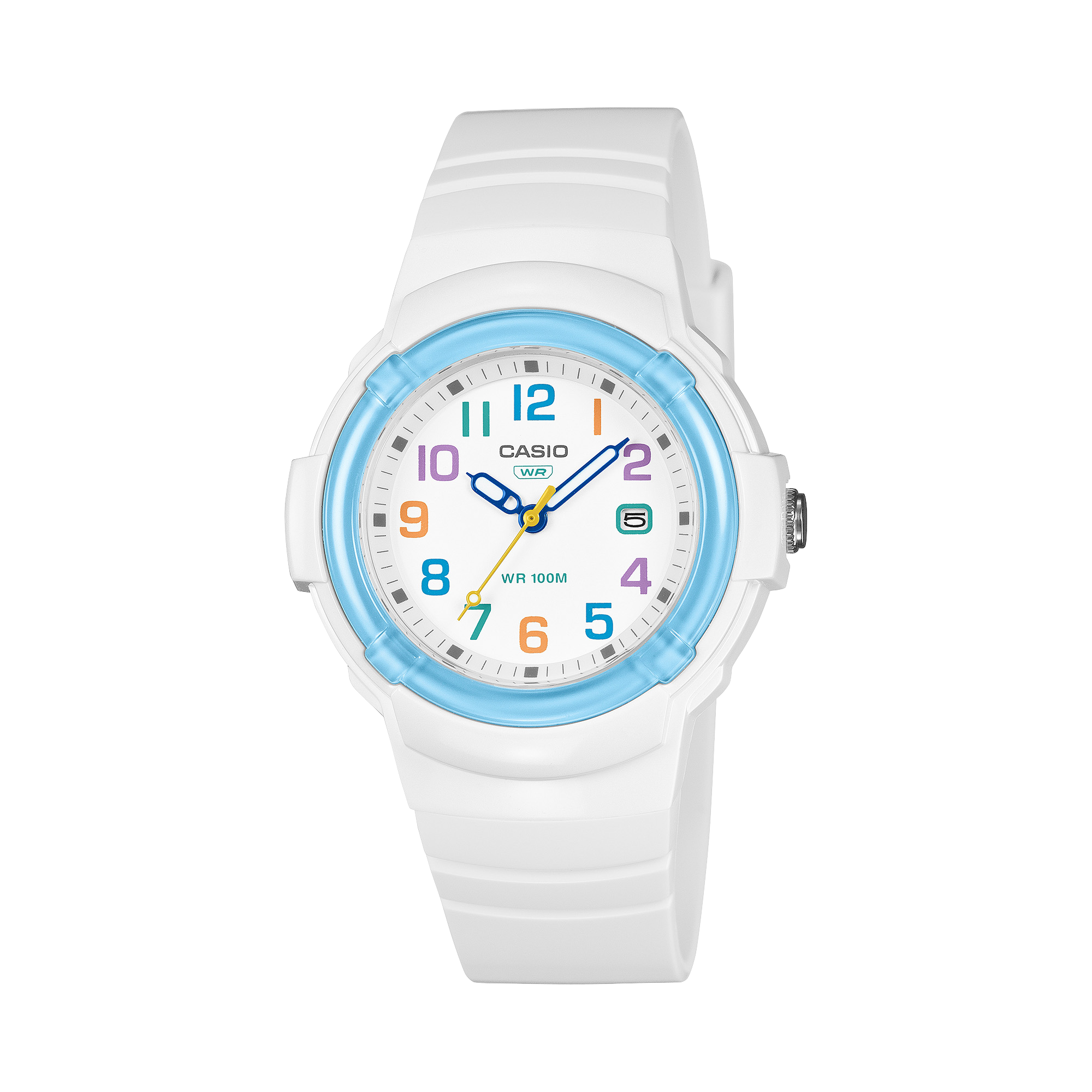 LX-800H-7A2V Reloj Casio Mujer Resina Blanco Multicolor - Reloj original en Guatemala