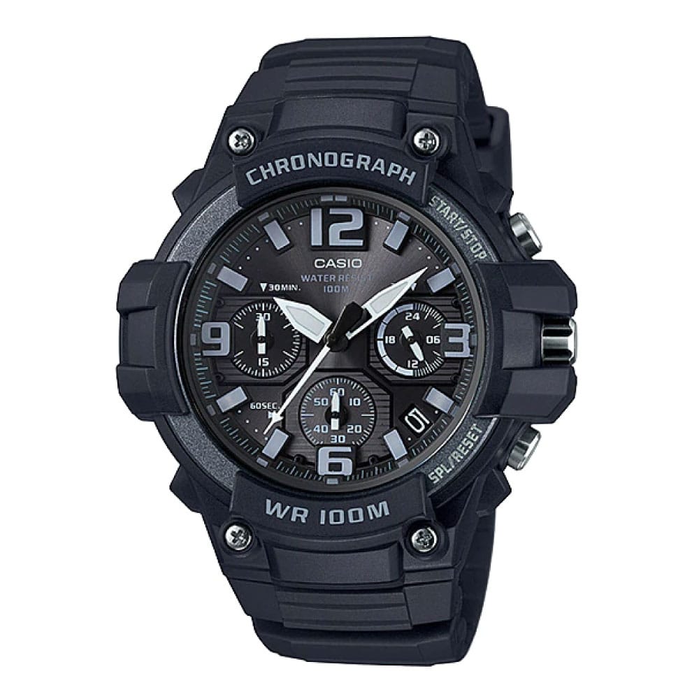 100H Reloj Casio Hombre Correa Resina Negro - Reloj original en Guatemala