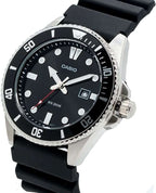 10 Reloj Casio MDV Hombre Correa de Resina Negro - Vista trasera