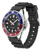 10 Reloj Casio Hombre Correa Resina Bisel Bicolor - Vista lateral