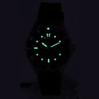 10 Reloj Casio Hombre Correa Resina Bisel Bicolor - Vista trasera