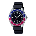 MDV-10 Reloj Casio Hombre Correa Resina Bisel Bicolor