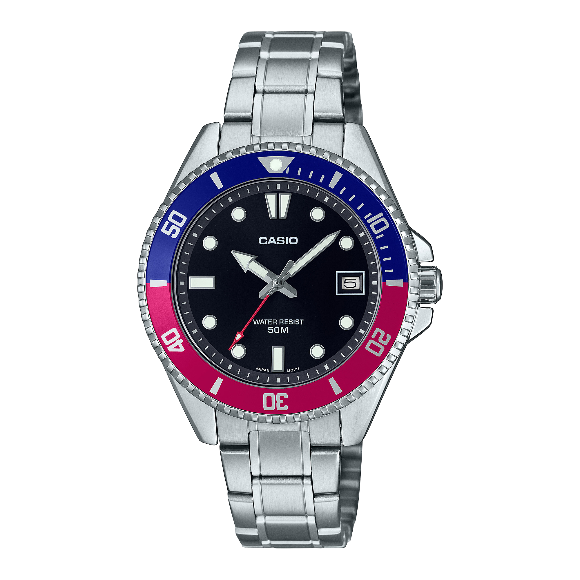 MDV-10D-1A3V Reloj Casio de hombre pulsera de metal 42 mm