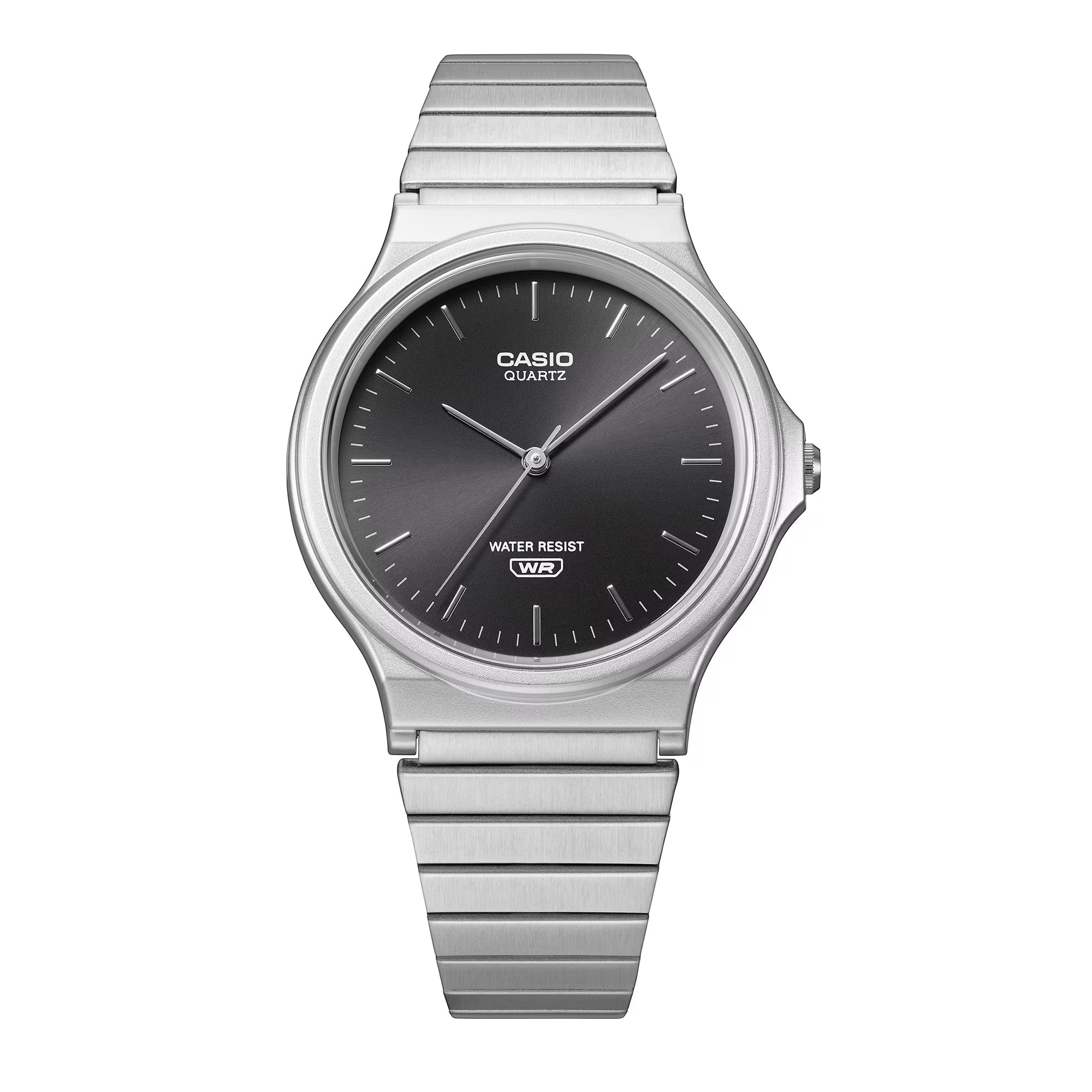 MQ-24DA-1A Reloj Casio unisex correa de metal - Acero Inoxidable Plateado