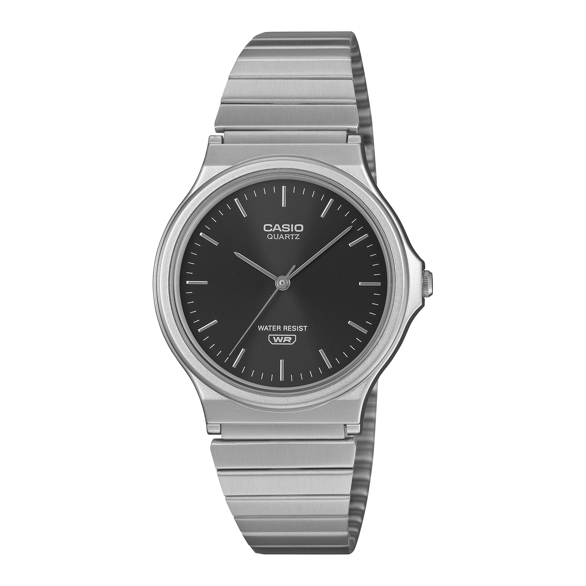 MQ-24DA-1A Reloj Casio unisex correa de metal - Acero Inoxidable Plateado