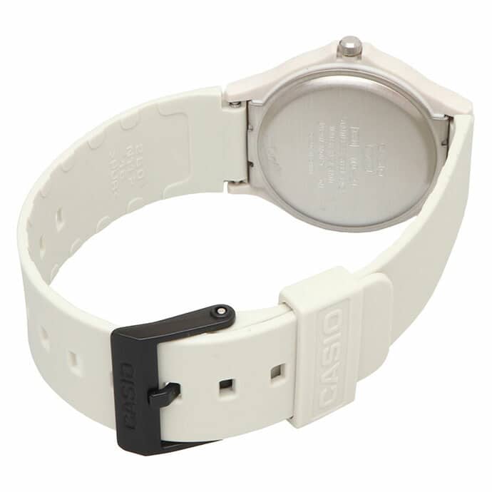 MQ-24UC Reloj Casio Clásico Unisex Resina Beige - Vista trasera