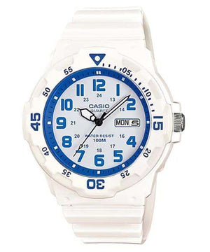 MRW-200HC-7B2V Reloj Casio Hombre Resina Blanco Esfera Azul