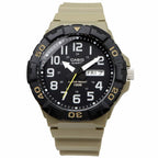210H Reloj Casio Hombre Correa de Resina Verde Militar - Vista trasera