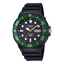 MRW-230H-1E3V Reloj Casio Hombre Correa Caucho Negro Bisel Verde