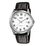 MTP-1183E Reloj Casio Hombre Correa de Cuero Negro Esfera