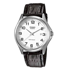 MTP-1183E-7B Reloj Casio Hombre Correa de Cuero Negro Esfera