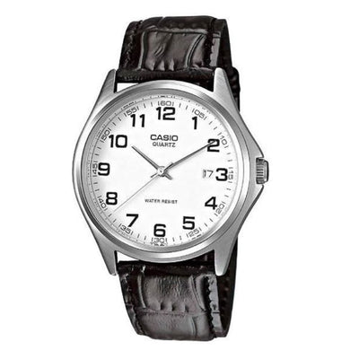 MTP-1183E-7B Reloj Casio Classic de hombre correa de cuero negro esfera