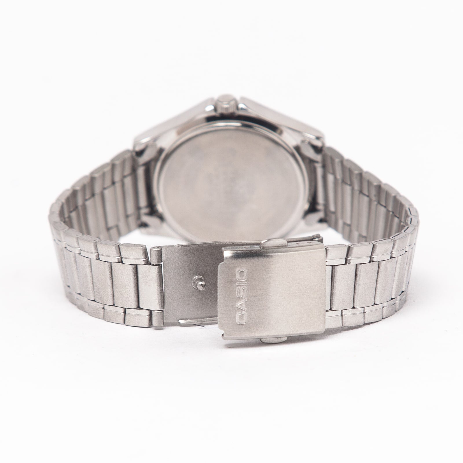1239D Reloj Casio Hombre Correa de Acero Plateado - Detalle de esfera