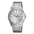 1239D Reloj Casio Hombre Correa de Acero Plateado - Reloj original en Guatemala