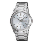 1239D Reloj Casio Hombre Correa de Acero Plateado - Reloj original en Guatemala