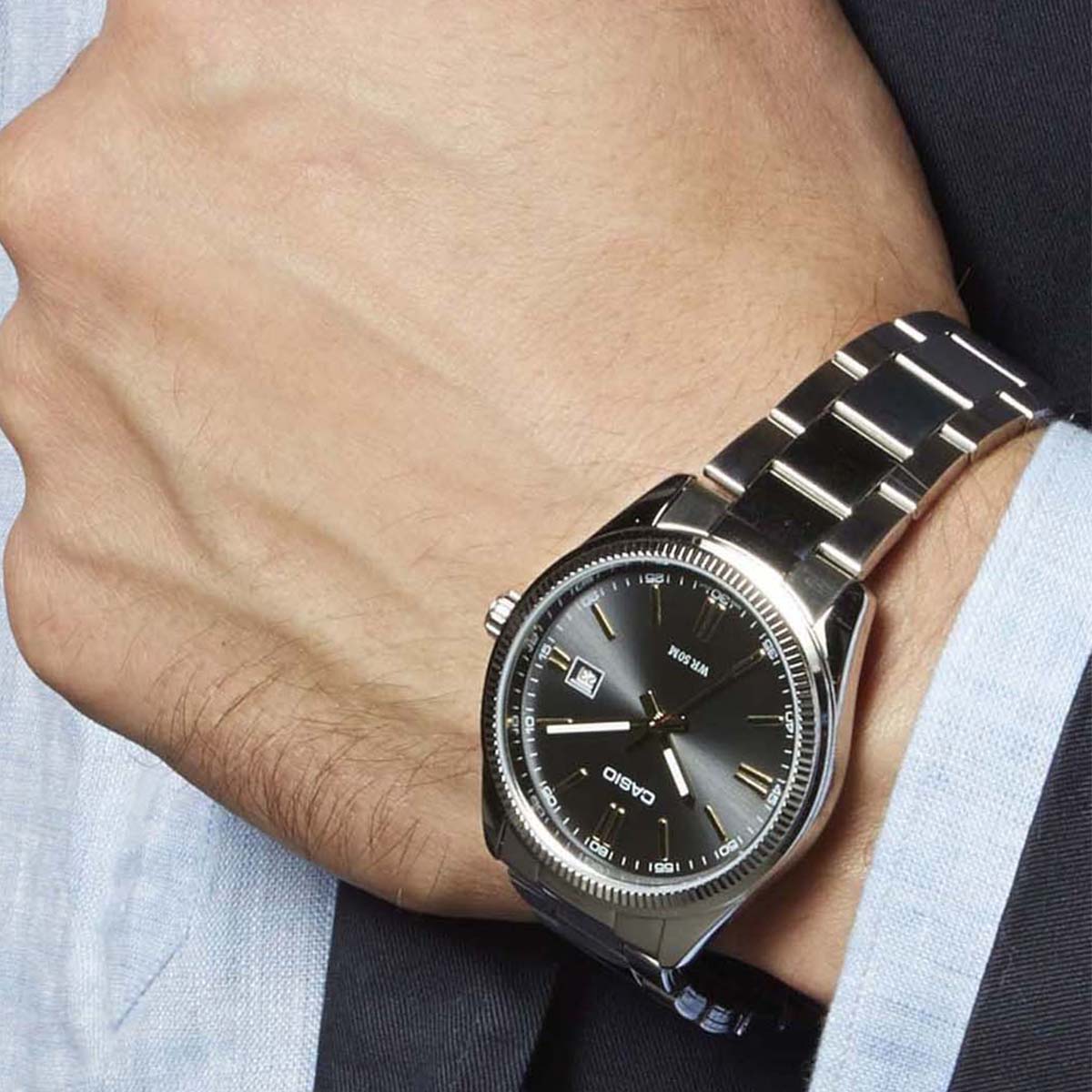 MTP-1302D-1A2V Reloj Casio para Hombre - Plateado