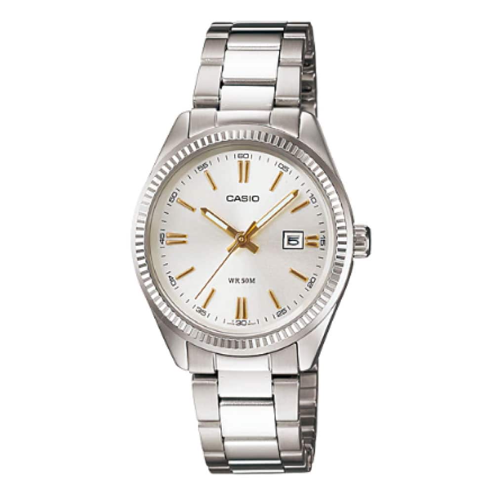 MTP-1302D-7A2V Reloj Casio para Caballero - Plateado