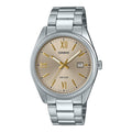 MTP-1302DD-9AV Casio reloj para caballero pulsera de acero inoxidable plateado