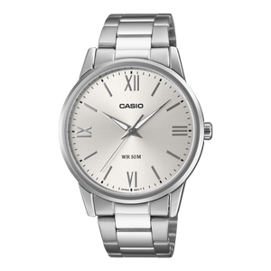 MTP-1303DD-7AV Reloj Casio de caballero banda de acero inoxidable