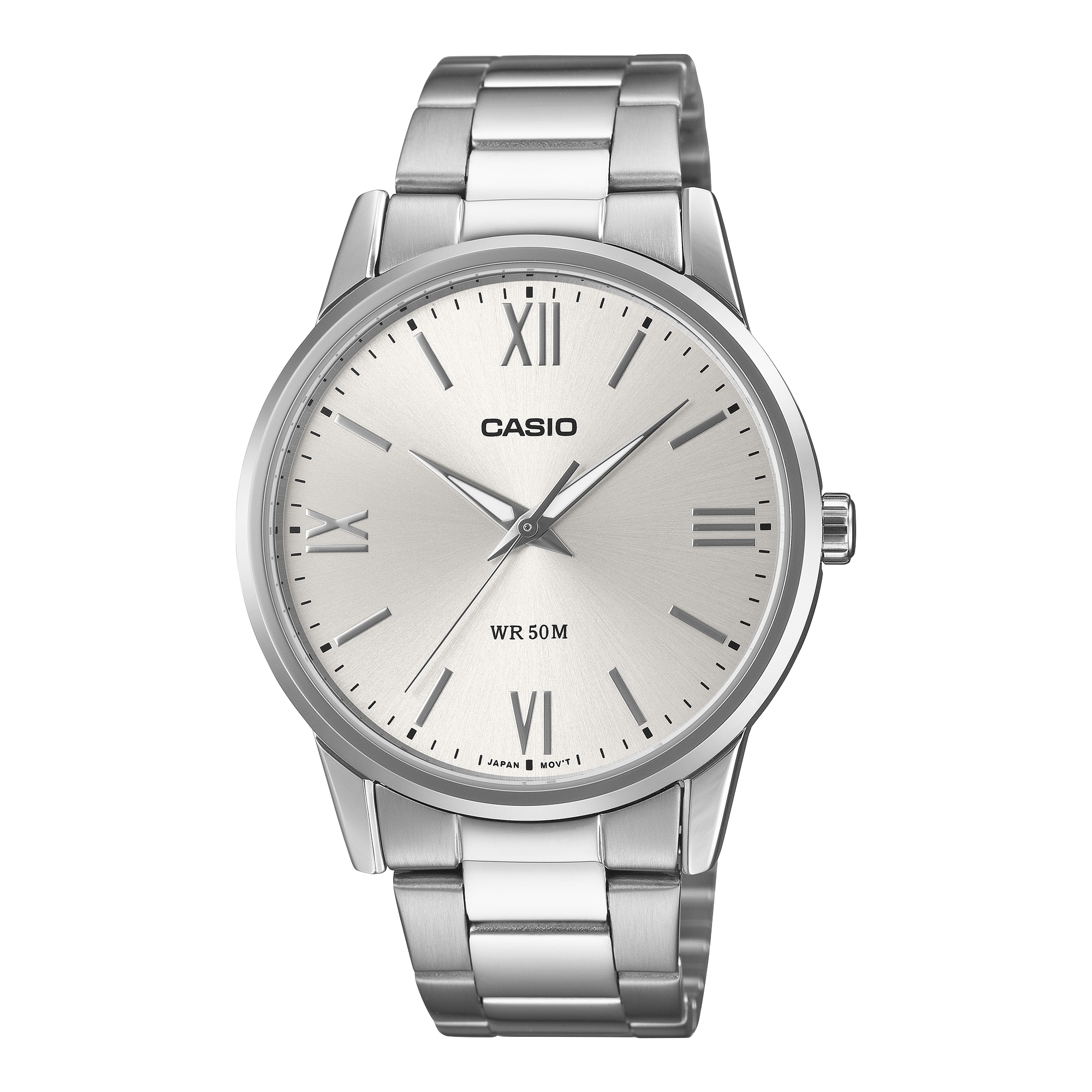 MTP-1303DD-7AV Reloj Casio de caballero banda de acero inoxidable