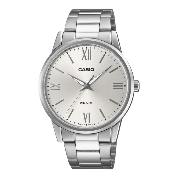 MTP-1303DD-7AV Reloj Casio de caballero banda de acero inoxidable — original con garantía, La Relojería GT