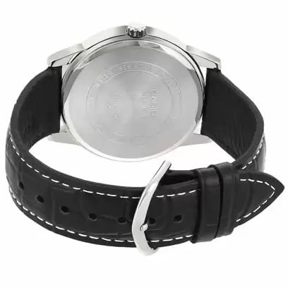 1303L Reloj Casio Hombre Correa Cuero Negra Esfera - Vista trasera